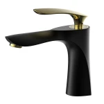 Copper hot and cold water faucet wash basin faucet sanitary ware bathroom sink rose gold faucet
