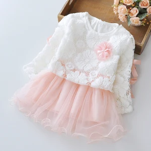 Cotton Kids Girls Clothing Set T-Shirt + Net Veil Skirt Summer Baby Clothes Children&#x27;s Suits Cute Bow Dress For Girl
