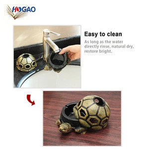 Creative funny cute turtle resin ash holder cigarette ashtray for indoor outdoor Home Office and Car