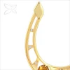 Crystocraft High Craftmanship Gold Plated Horseshoe Figurine Decorated with Crystals from Swarovski Horseshoe
