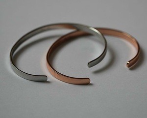 custom copper bracelets bangles with engraved logo