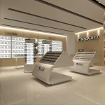 Custom elegent style eyewear showcase and retail counter