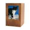 Custom Engraving Composite WoodPet Urn for Ashes