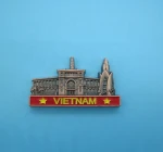 Custom Europe Czech Republic bottle opener souvenir house building shape souvenir with name