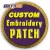 Import Custom Fashion Clothes Woven Logo Design Clothing Hand Personalized Embroidery Patches from China