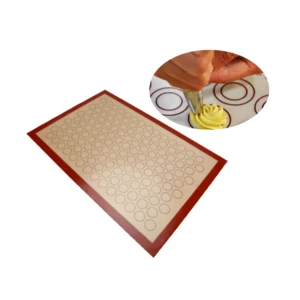 Custom fiberglass dough pastry oven baking sheet pad cookie liner macaron silicone baking mat