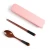 Import Custom gift wrap with strapping old paint coated spoon chopsticks korean spoon chopsticks set from China