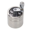 Custom Logo Herbal Crusher Tobacco Grinder Smoke Manual Metal 4 Layer Grinders Spice Mill Smoking Accessories