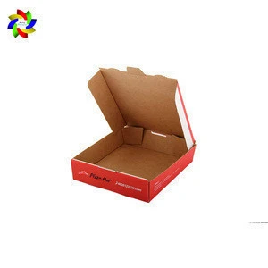 Custom logo high quality Pizza box color printing corrugated paper box