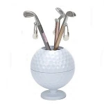 Custom Logo  Mini Superior Golf Club Pen with Golf Ball holder Set Golf Accessories