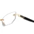 Custom Logo New Anti-Fatigue Anti-Blue Light Glasses Frameless Gold Reading Glasses
