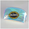 Custom Logo Waterproof PVC Makeup Bag With Zipper Make Up Holographic Packaging Pouch Iridescent Hologram Cosmetic Bags