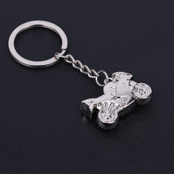 Custom metal made keychain/model motorcycle keychain, die casting zinc alloy motorbike car silver keychain/ key chain /key ring