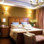 Custom modern simple style solid wood furniture beds nithtstands wardrobes dressers benches for bedroom set