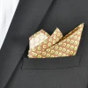 Custom New Design 100% Silk Woven Hanky Mens Handkerchief Square