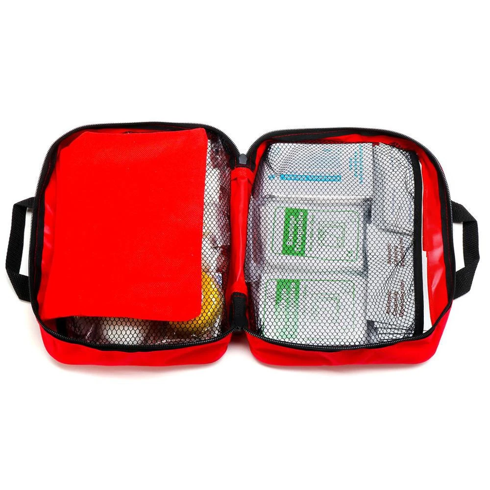 Custom Outdoor Red Fda Medical First-Aid Set Travel First Aid Medic Bag Kit With Supplies For Home Emergency