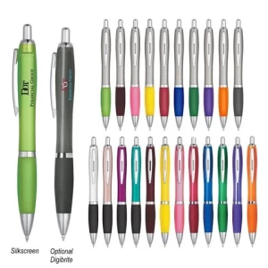 Custom Printed Colorful Hotel Plastic Ball Pen Promotion Gift Pen Twist Metal Stylus Touch Ball Ballpoint Pen