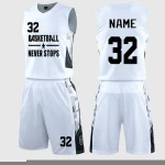 custom professional basketball jersey basketball uniforms sets reversible with short sleev