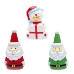 custom Santa claus pu foam slow rising Christmas gift stress toys