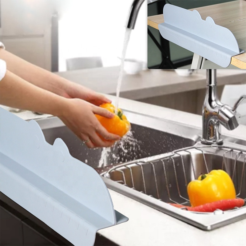 Buy Custom Silicone Kitchen Sink Water Splash Guard Baffle Board With ...