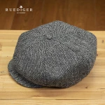 Custom  Winter Outdoor Warm 100% Wool Harris Tweed Ivy Hats Newsboy Cap Men
