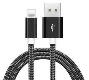 Customizable High Quality Nylon Braided Usb Charging Data Cable For Iphone XS