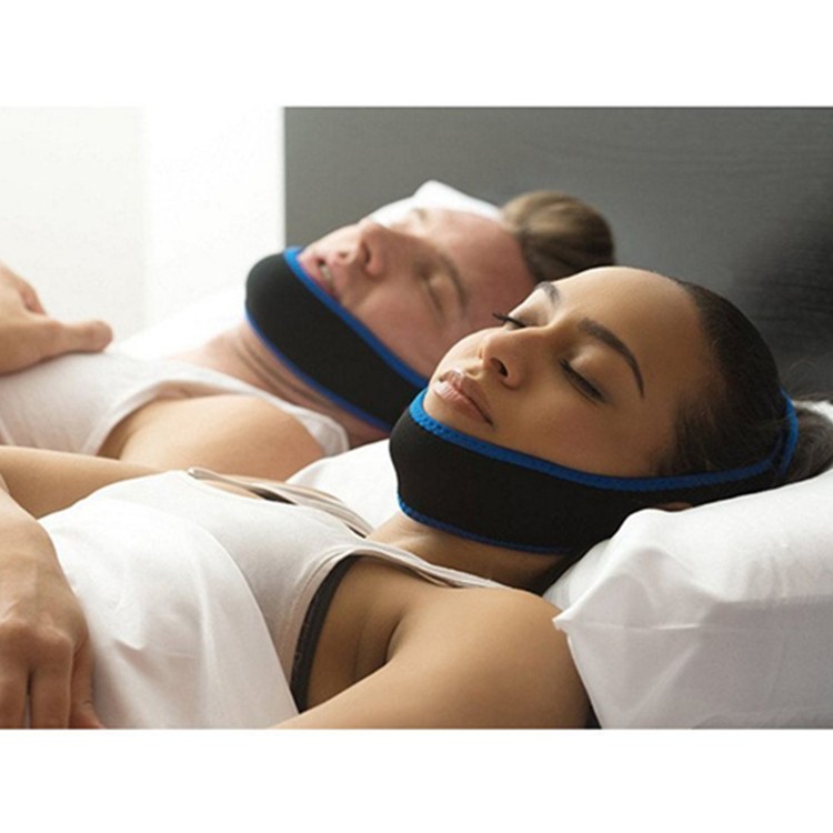 Customized anti snore chin strap breathing cpap full face mask for sleep apnea
