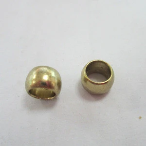 Customized Logo Metal round beads for bracelets