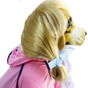 Cute Dog Supplies Costumes Wavy Hair Cat Wig Party Style Pet hat