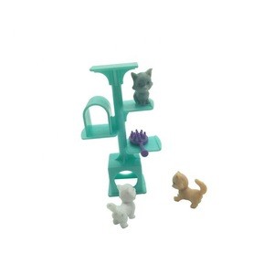 Cute mini plastic toy set animals toys for animals