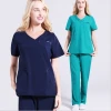 Cyalaa Wholesale Customized Hospital Doctor Medical Short Sleeved Workwear Scrub Nurse Uniform
