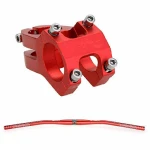Cycling Bike Handlebar,Aluminium Alloy MTB Bicycle Handlebar Stem 31.8mm Cycling Bicycle Parts