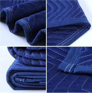 dark blue recycled denim waterproof furniture moving blankets