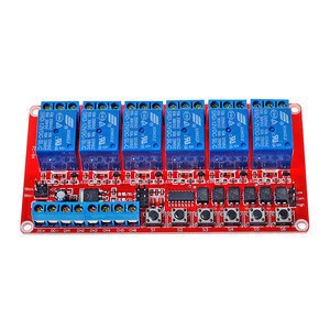 DC 12V 6-Channel Relay Module High/Low Level Triger Self-Lock Relay