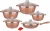 Import dessini 12pcs die-casting non stick cookware sets kitchen cooking pot with granite coating from China