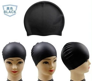 different colors silicone swim cap for swimming and diving