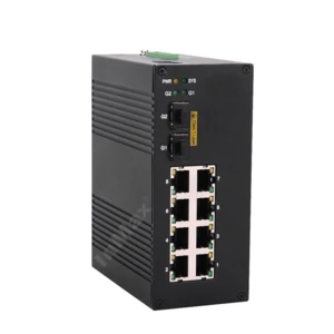Din Rail PoE switch 1000M ethernet optical fiber network switch managed Industrial Ethernet Switch