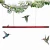 Import Direct factory Hanging long tube transparent flower hummingbird feeder bird feeder 50cm from China