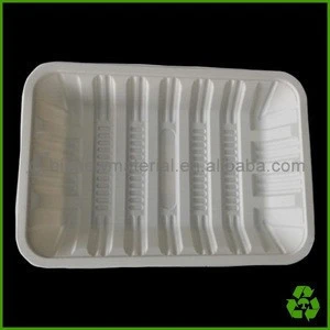 Disposable biodegradable meat tray