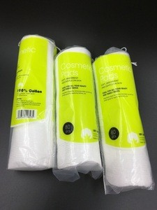 Disposable cotton cosmetic pad