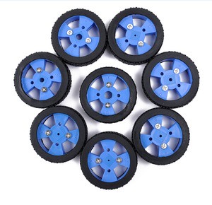 DIY intelligent Car Robot Accessories: high quality Rubber Car Wheel Tire No.4