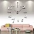 Import DIY Wall Clock 3D Home Modern Decoration Crystal Mirror Living Room Gift sticker from China