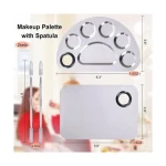Double Plate Cosmetic Spatula German Steel Cream Mixing Spatula Mirror Polish For Mack Up Mixing Double Ended
