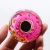 Import doughnut quicksand mobile phone shell oil covered card bag Charm Clear PVC Plastic Fashion Glitter Quicksand keychain pendant from China