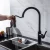 Import DQOK Stainless Steel Water Tap Kitchen Faucet 360 Degree Matte Black Kitchen Sink Faucets from China