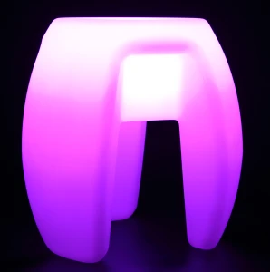 Dustproof glowing banquet mobile cocktail chair lounge furniture led bar stool