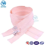 DW wholesale high quality beautiful color auto lock slider open end nylon zipper