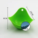 Eco-friendly boiler cooker tray egg boil tool silicone egg poacher cup for Microwave