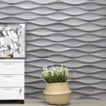 Eco-Friendly Concrete Clay Wall Tiles Fish-Shaped Decorative Indoor Wall Tiles Bedroom Living Room Hotel Decorative Wall Tiles