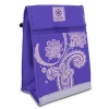 Eco-friendly  Gaiam Insulated Food Travel Lunch Bag Tote Leak-Resistant Purple Paisley